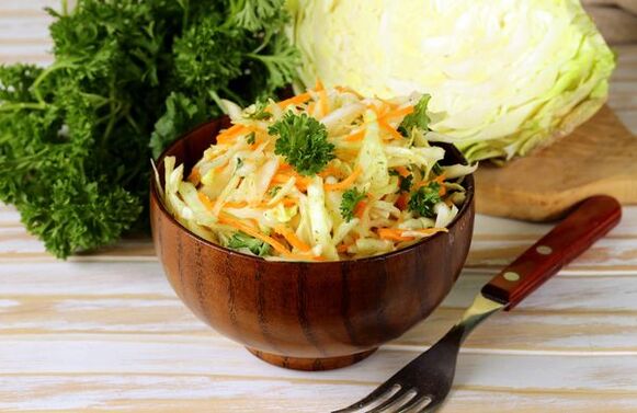 Kohl mit Petersilie für die japanische Ernährung