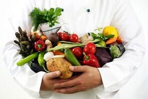 Gemüse für eine Diät mit Pankreatitis