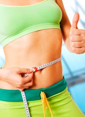 Taillenmessung während der Gewichtsabnahme für einen Monat
