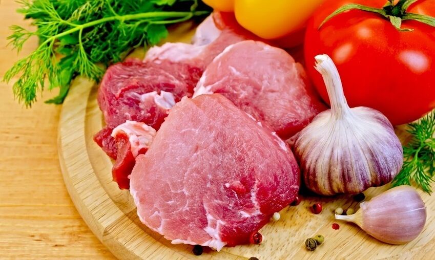 Fleisch und Gemüse für eine ketogene Ernährung